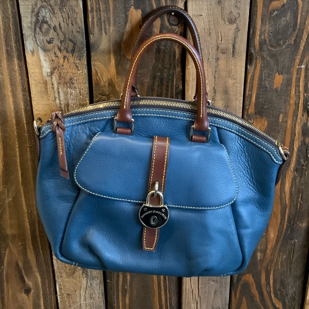 Dooney & Bourke Blue Leather Handbag